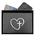 Gecko Travel Tech Faraday Bag Anti-Tracking GPS RFID Car Key Signal Blocker Wallet Shielding Pouch Protective Case for Cell Phone Car Key FOB, Data Privacy, Electronic Device Security (CROSS)