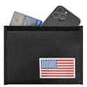 Gecko Travel Tech Faraday Bag Anti-Tracking GPS RFID Car Key Signal Blocker Wallet Shielding Pouch Protective Case for Cell Phone Car Key FOB, Data Privacy, Electronic Device Security (USA FLAG)