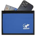 Gecko Travel Tech Faraday Bag Anti-Tracking GPS RFID Car Key Signal Blocker Wallet Shielding Pouch Protective Case for Cell Phone Car Key FOB, Data Privacy, Electronic Device Security (LIGHT BLUE)