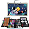 Geek Arts 145pc Deluxe Art And Craft Kit Suitcase Unicorn Theme For Girls,Boys,Kids