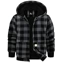 GEEK LIGHTING Boys Girls Flannel Fleece Jackets Sherpa Lined Hoodies