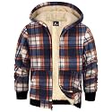 GEEK LIGHTING Boys Girls Flannel Fleece Jackets Sherpa Lined Hoodies