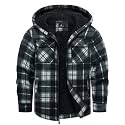 GEEK LIGHTING Boys Girls Flannel Fleece Jackets Sherpa Lined Hoodies