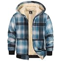 GEEK LIGHTING Boys Girls Flannel Fleece Jackets Sherpa Lined Hoodies