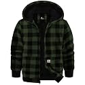 GEEK LIGHTING Boys Girls Flannel Fleece Jackets Sherpa Lined Hoodies