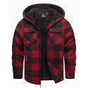 GEEK LIGHTING Boys Girls Flannel Fleece Jackets Sherpa Lined Hoodies