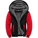 GEEK LIGHTING Boys Sherpa Lined Hoodie Kids Fleece Jacket Sweatshirt