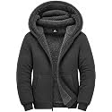 GEEK LIGHTING Boys Sherpa Lined Hoodie Kids Fleece Jacket Sweatshirt