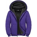 GEEK LIGHTING Boys Sherpa Lined Hoodie Kids Fleece Jacket Sweatshirt