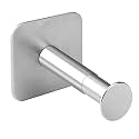 GEEKRIA Retractable Headphone Hanger, 1 Pack Stainless Steel 3M Adhesive Headset Holder for Desk Side or Wall, Fits Most Over-Ear Headphones and Gaming Headsets, Silver
