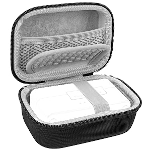 geekria for creators microphone carrying case compatible with dji mic 3 mic 2 mic mini hollyland lark max 2 lark max charging case mic hard shell travel bag with cable storage black