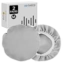 Geekria 2 Pairs Flex Fabric Headphones Ear Covers - Product Safety Certified - Washable &amp; Stretchable Earcup Protectors for Over-Ear Headsets, Sweat Pads for Gym, Gaming (Size M/Grey)