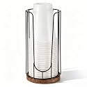 Geelin 18oz Adjustable Coffee Cup Dispenser with Wooden Base