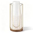 Geelin 18oz Adjustable Coffee Cup and Lid Dispenser with Wooden Base