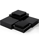 Geelin 6 Pcs Acrylic Risers Cube Stands, Black, 10 to 15 Inch, Square