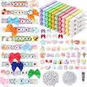 Geelin 80 Pcs Cheer Pins Spirit Clips Kit Volleyball, Macaron Colors