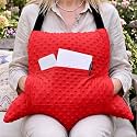 Geelin Hysterectomy Recovery Pillow with 2 Pocket for Abdominal Surgery, Hysterectomy Recovery Must Haves Essentials Abdominal Pillow Post Surgery Gifts for Women (Red)