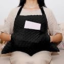 Geelin Hysterectomy Recovery Pillow with 2 Pocket for Abdominal Surgery, Hysterectomy Recovery Must Haves Essentials Abdominal Pillow Post Surgery Gifts for Women (Black)