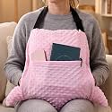 Geelin Hysterectomy Recovery Pillow with 2 Pocket for Abdominal Surgery, Hysterectomy Recovery Must Haves Essentials Abdominal Pillow Post Surgery Gifts for Women(Pink)