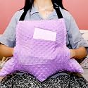 Geelin Hysterectomy Recovery Pillow with 2 Pocket for Abdominal Surgery, Hysterectomy Recovery Must Haves Essentials Abdominal Pillow Post Surgery Gifts for Women (Purple)