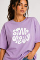 GeetaKashiStore Abstract Women Round Neck Reversible Purple