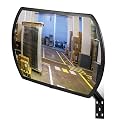 Geetery 1 Piece 30" x 20" Garage Convex Security Mirror Outdoor Indoor Round Rectangular Acrylic Traffic Corner Mirror Blindspot for Wall Parking with Protective Film for Driveway