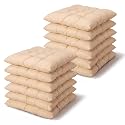 Geetery 12 Pcs Bulk Floor Pillows Cushion for Kids Classroom,Beige,Square