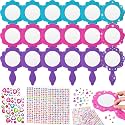 Geetery 20 Pcs Unbreakable Kids Mirror DIY Decorate Your Own Princess Mirror Mermaid Foam Small Crafts Princess Party Decorations(Pink, Purple, Turquoise)