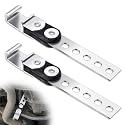 Geetery 4 Pcs Universal Exhaust Hangers Muffler Hanger, Open Style, Silver