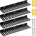 Geetery 4 Pcs Wall Mountable Cable Hanger Cord Rack Organizer