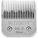 Geib Buttercut Detachable Replacement Dog Clipper Blade - Size 3F, Stainless Steel Long-Lasting Sharp Edges, 1/2-Inch Length, Compatible with Andis A5, Oster A5, Wahl KM10, Size-3F Dog Grooming Blade