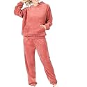 GEIFA Women Cold-weather polyester wear hooded tracksuit