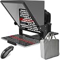 GEIMRS 16-inch HD Wide-Angle Teleprompter｜HD Spectroscopic Design｜Manual Height Adjustment, Compatible with Multiple Devices｜with Remote Control and Teleprompter App