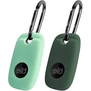 geiomoo silicone case for tile pro 2022 tracker soft flexible scratch resistant cover with carabiner 2 pack mintemerald green