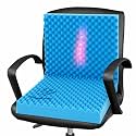 Geiserailie 1 Pcs 32 x 18 x 3 Inches Egg Foam Pad Cushions for Chair, Blue