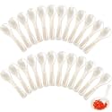 Geiserailie 24 Pieces Mother of Pearl Caviar Spoons Handcraft,3.55 Inch