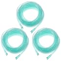 Geiserailie 3 Pack 50ft Oxygen Tube, Green Crush Resistant Oxygen Tubing