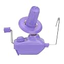 GEIWOGUO Yarn Winder Fiber Yarn String Ball Winder Holder Hand Operated (Purple)