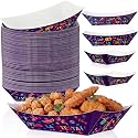 Gejoy 100 Pcs Mexican Paper Food Trays for Taco 2 lb, Otomi