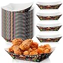 Gejoy 100 Pcs Mexican Paper Food Trays for Taco 2 lb, Classic