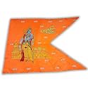 Gejuff Fashin Bajrangbali Pataka/Hanuman Flag - Big Size Print with Jai Shree Ram, Bhagwa Design, and Gota Border - Perfect for Devotional Display Outdoors! (RAM-60X90)