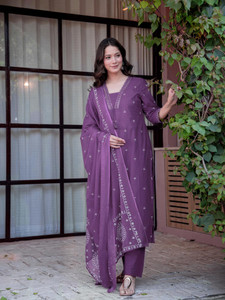 GEKHA Women Kurta Pant Dupatta Set