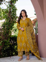 GEKHA Women Kurta Pant Dupatta Set