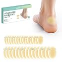 Welnove Gel Blister Bandages for Feet - 30ct Blister Cushion for Heel, Toe - Water-Resistant Hydrocolloid Bandages - Blister Pads for Prevention &amp; Recovery (Heel Pack)