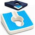 Gel Wheelchair Seat Cushion,Bed Sore Cushions for Butt,Gel Cushion for Pressure Relief,Donut Pillow for Tailbone Pain Relief,Sciatica,Coccyx,hemorrhoid Pillow,Cushion for Office Chair(Blue)
