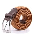 Gelante Canvas Elastic Fabric Woven Stretch Multicolored Braided Belts