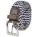 Gelante Canvas Elastic Fabric Woven Stretch Multicolored Braided Belts