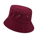 Gelante Solid Color 100% Cotton Bucket Hat for Women and Men Packable Travel Summer Beach Hat