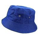 Gelante Solid Color 100% Cotton Bucket Hat for Women and Men Packable Travel Summer Beach Hat