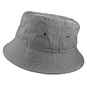 Gelante Solid Color 100% Cotton Bucket Hat for Women and Men Packable Travel Summer Beach Hat